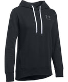 UNDER ARMOUR WOMEN'S FAV FLEECE PO LEFT CHEST- BLACK - Under-Armour-Womens-Fav-Fleece-PO-Left-Chest-Black-Front-1302045-001