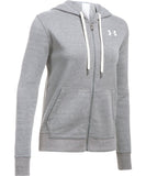 UNDER ARMOUR WOMEN'S FAVORITE FLEECE FULL ZIP HOODIE - CARBON - Under-Armour-Womens-Favourite-Fleece-Full-Zip-Hoodie-Carbon-Front