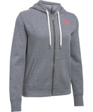 UNDER ARMOUR WOMEN'S FAVORITE FLEECE FULL ZIP HOODIE - GREY - Under-Armour-Womens-Favourite-Fleece-Full-Zip-Hoodie-Grey-1