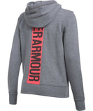 UNDER ARMOUR WOMEN'S FAVORITE FLEECE FULL ZIP HOODIE - GREY - Under-Armour-Womens-Favourite-Fleece-Full-Zip-Hoodie-Grey-2