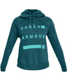 UNDER ARMOUR WOMEN'S FAVOURITE FLEECE GRAPHIC HOODIE - GREEN - Under-Armour-Womens-Favourite-Fleece-Graphic-Hoodie-Green-Front-178337-min