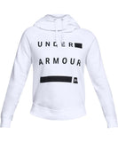 UNDER ARMOUR WOMEN'S FAVORITE FLEECE GRAPHIC HOODIE - WHITE - Under-Armour-Womens-Favourite-Fleece-Graphic-Hoodie-White-Front-178333-min