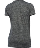 UNDER ARMOUR WOMEN'S TECH TWIST T SHIRT - BLACK - Under-Armour-Womens-Tech-Twist-T-Shirt-Black-Back-178173
