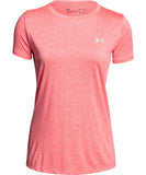 UNDER ARMOUR WOMEN'S TECH TWIST T SHIRT - PINK - Under-Armour-Womens-Tech-Twist-t-Shirt-Pink-Front-178177