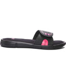 UNDER ARMOUR WOMEN'S UA IGNITE VIII SANDALS - BLACK/PINK - Under-Armour-Womens-UA-Ignite-VIII-Sandals-Black-Pink-Side-Two-1287319-006-min