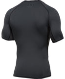 UNDER ARMOUR MEN'S HEATGEAR T SHIRT - GREY - Under-Armour-mens-HeatGear-T-Shirt-Grey-Back-178429