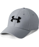 UNDER ARMOUR MEN'S HEATHERED BLITZING 3.0 CAP - GREY - Under-Armour-mens-Heathered-Blitzing-3.0-Cap-Grey-Front-178085