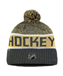 VEGAS GOLDEN KNIGHTS FANATICS MEN'S RINKSIDE GOALIE CUFFED KNIT TOQUE - VEGAS-GOLDEN-KNIGHTS-FANATICS-MEN_S-RINKSIDE-GOALIE-CUFFED-KNIT-TOQUE-BACK