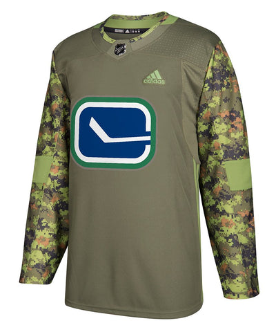 VANCOUVER CANUCKS ADIDAS AUTHENTIC CAMO JERSEY - Vancouver-Canucks-Adidas-Authentic-Camo-Jersey-Front