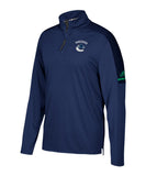 VANCOUVER CANUCKS ADIDAS MEN'S AUTHENTIC PRO 1/4 ZIP - Vancouver-Canucks-Adidas-Authentic-Pro-1-4-Zip-Front