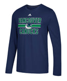 VANCOUVER CANUCKS ADIDAS MEN'S FACE WASH LONG SLEEVE SHIRT - Vancouver-Canucks-Adidas-Face-Wash-Long-Sleeve-Shirt-Front