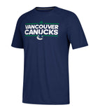 VANCOUVER CANUCKS ADIDAS MEN'S DASSLER T SHIRT - Vancouver-Canucks-Adidas-Mens-Dassler-T-Shirt-Front