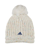 VANCOUVER CANUCKS ADIDAS WOMEN'S POM BEANIE - Vancouver-Canucks-Adidas-Womens-Beanie-With-Pom-Back