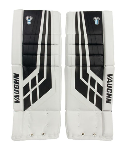 VAUGHN VELOCITY VE8 JR GOALIE PADS - Vaughn-Velocity-VE8-JR-Goalie-Pads-Front-min