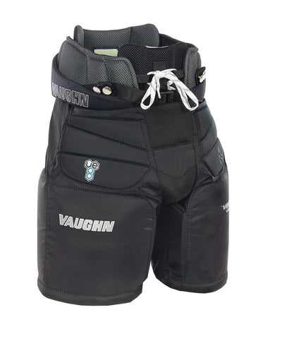 VAUGHN VELOCITY VE8 JR GOALIE PANTS - Vaughn-Velocity-VE8-Jr-Goalie-Pants-Black-Front-min