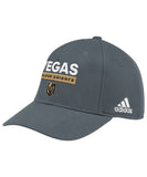 VEGAS GOLDEN KNIGHTS ADIDAS OFFICIAL 2018 NHL PLAYOFFS CAP - Vegas-Golden-Knights-Playoff-Hat-Front