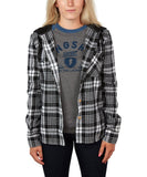 GONGSHOW WOMEN'S PLAID FOR LIFE HOODIE - WF18-W801-1