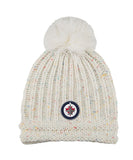 WINNIPEG JETS ADIDAS WOMEN'S POM BEANIE - Winnipeg-Jets-Adidas-Womens-Beanie-With-Pom-Front