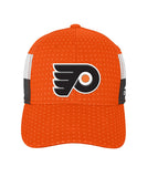 ADIDAS PHILADELPHIA FLYERS 2017 STRUCTURED FLEX MEN'S DRAFT HAT - adidas_2017_draft_cap_pfl_a