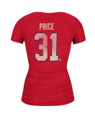 CCM MONTREAL CANADIENS PRICE #31 WOMEN'S V-NECK T-SHIRT - b211w_ccm_2016_mca_price_back_7fcb80a0-9efb-4a53-8fb4-5155bb6ef5f4