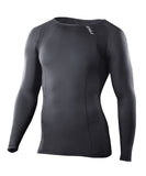 2XU MEN'S COMPRESSION LONG SLEEVE TOP - ma2308_2xu_com_ls_top_front_be87864e-c0ef-4c1d-af0a-4b23bf58ee84