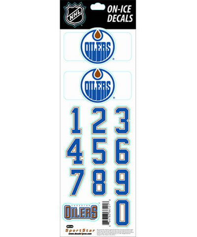 NHL EDMONTON OILERS HOCKEY HELMET STICKERS - nhl_helmet_stickers_edmonton