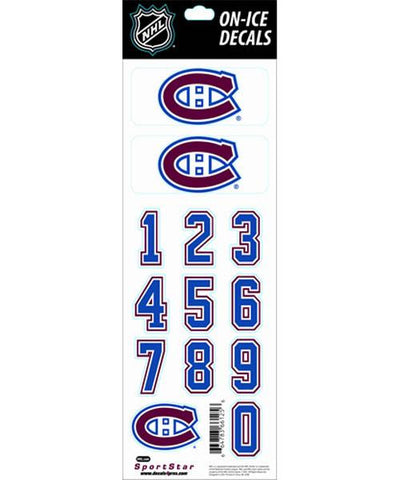 NHL MONTREAL CANADIENS HOCKEY HELMET STICKERS - nhl_helmet_stickers_montreal