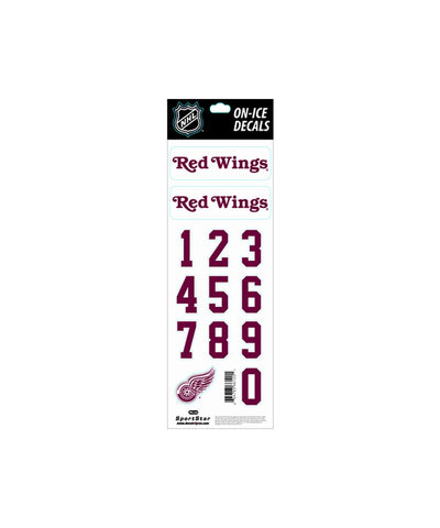 DETROIT RED WINGS NHL HELMET DECALS - sidelines_2010_helmet_stickers_detroit