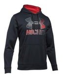 UNDER ARMOUR SR HOCKEY LOGO HOODY BLACK - under-armour-hockey-logo-hoodie-black