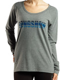 GONGSHOW PATROL THE BLUE WOMEN'S LS SHIRT - w706_gongshow_2016_shirt_front_285eb20c-8fa2-4dbb-b758-68c79fb7170b
