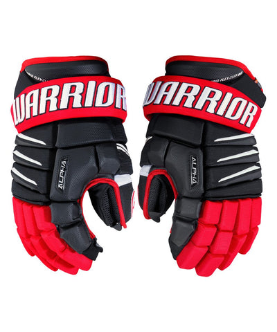 WARRIOR ALPHA QX SR HOCKEY GLOVES - warrior_2017_qx_glove_bkrdwh_de8f1e20-083e-4427-8de4-524890b48b48